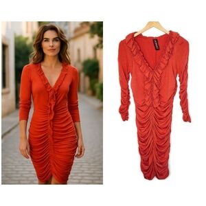 Sao Paulo Ruched Knit Dress